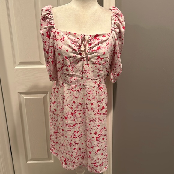 Brand new Open Edit Women's Pink and White Dress - Picture 2 of 9